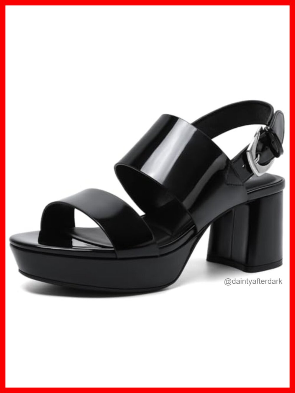 Women's Chunky Platform Heel Sandals Ankle Strap Dressy Block Heels